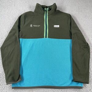 Cotopaxi Amado Fleece Mens M Blue Green Pullover Half Zip Lightweight Hiking